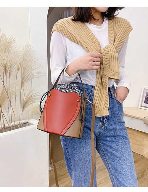 Fashion Khaki Cross Body Strap Shoulder Bag