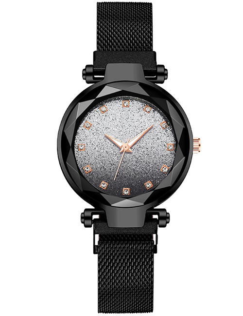 Fashion Black Gradient Diamond Star Watch