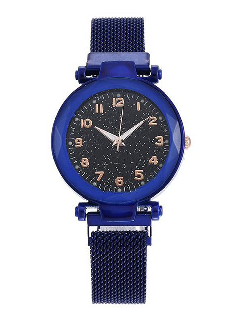 Fashion Royal Blue Watch Starry Luminous Magnetite Milan Quartz Watch