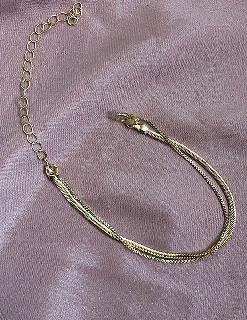 Fashion Snake Bone Golden Shaped Pearl Love Bracelet