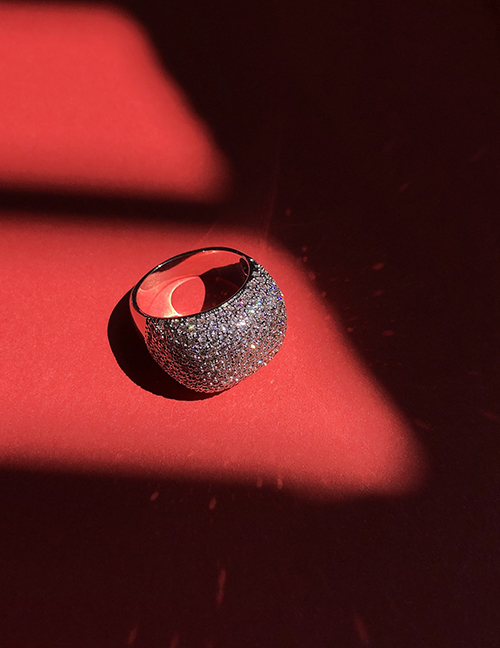 Fashion Square Silver (no. 8) Geometric Split Ring