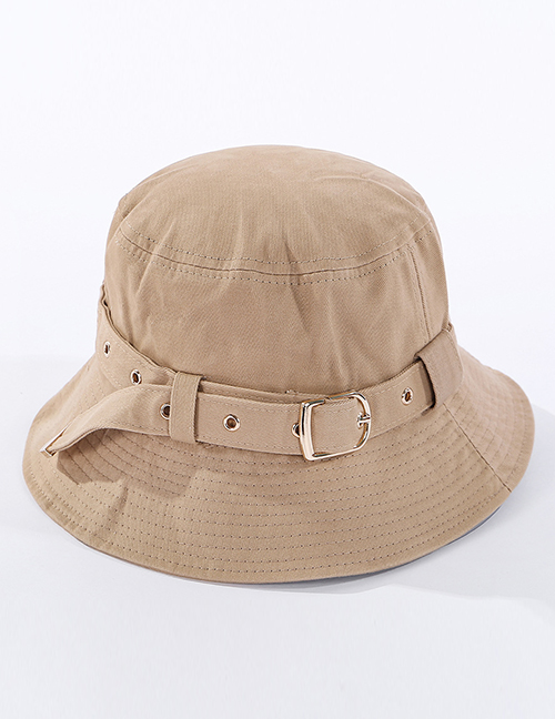 Fashion Khaki Belt Stud Fisherman Hat