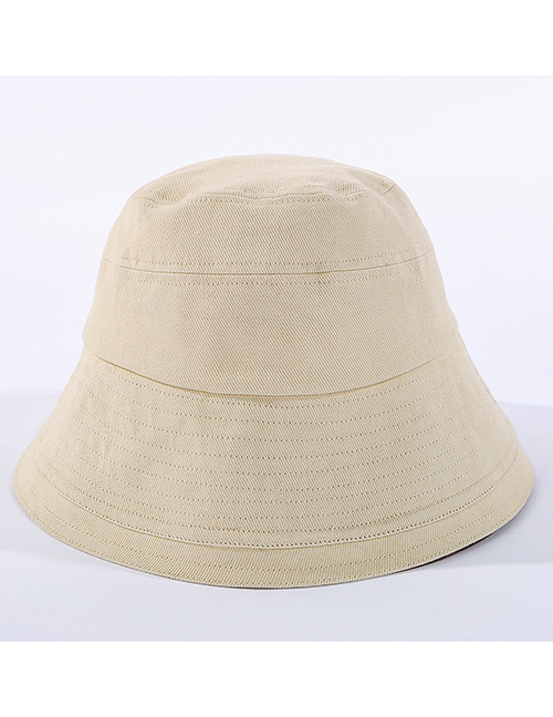 Fashion Beige Car Stitching Fisherman Hat