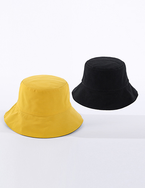 Fashion Yellow Smooth Cotton Fisherman Hat