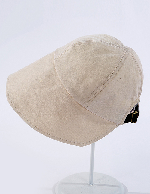 Fashion Beige Cotton Adjustable Fisherman Hat
