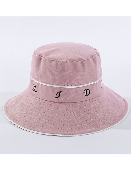 Fashion Pink Lettering Fisherman Hat