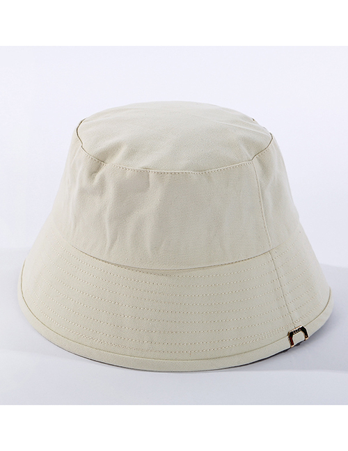 Fashion White Fisherman Hat In Solid Color