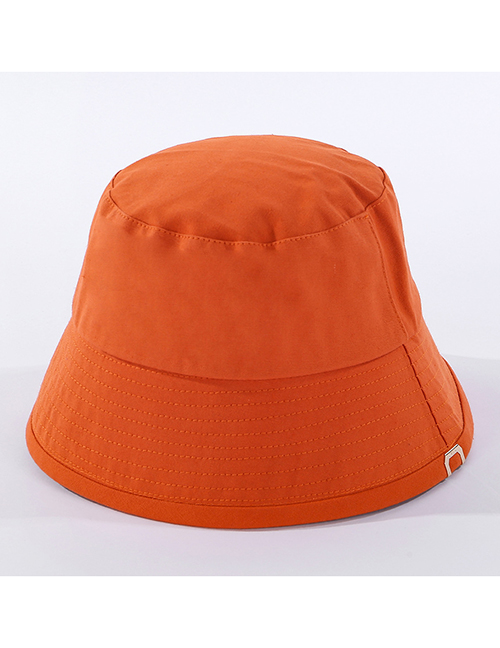 Fashion Orange Fisherman Hat In Solid Color