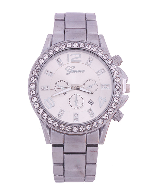 Fashion Silver Women's Diamond Watch