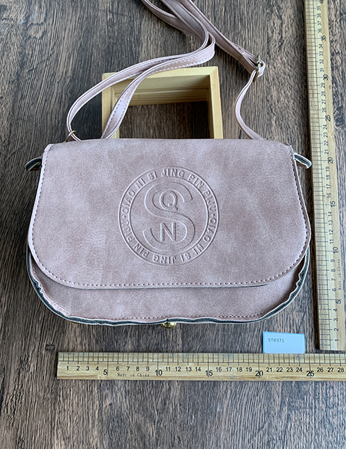 Fashion Leather Pink Pu Letter Shoulder Messenger Bag
