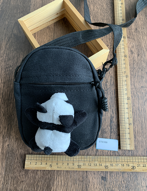 Fashion Black Panda Bag Shoulder Messenger Bag