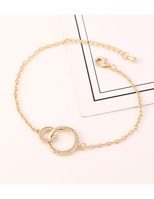 Fashion 14k Gold Bangle Bracelet With Diamonds