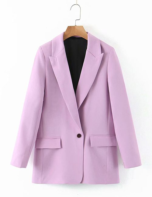 Fashion Pink One Button Small Suit