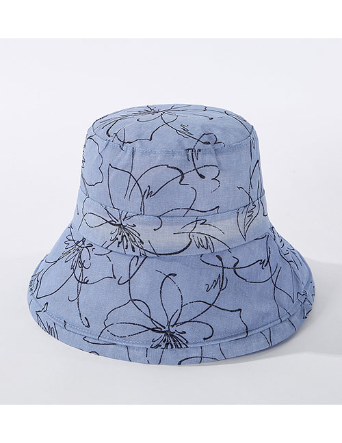 Fashion Blue Foldable Fisherman Hat