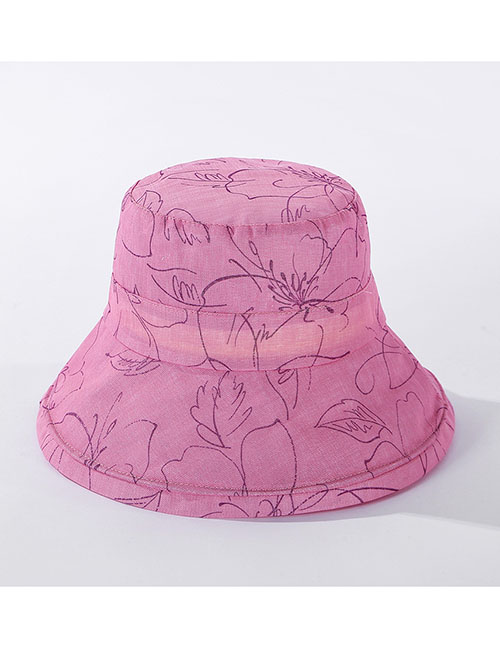 Fashion Pink Foldable Fisherman Hat