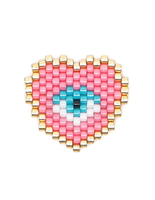 Fashion Pink Bead Woven Love Accessories