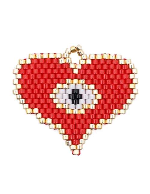 Fashion Red Bead Woven Love Accessories