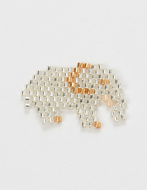 Fashion White Elephant Bead Braided Beaded Accessories