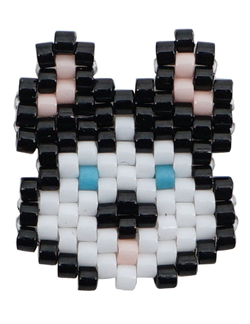 Fashion White Pig Bead Braided Beaded Accessories
