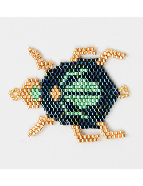 Fashion Green Insect Series Mizhu Woven Beaded Accessories