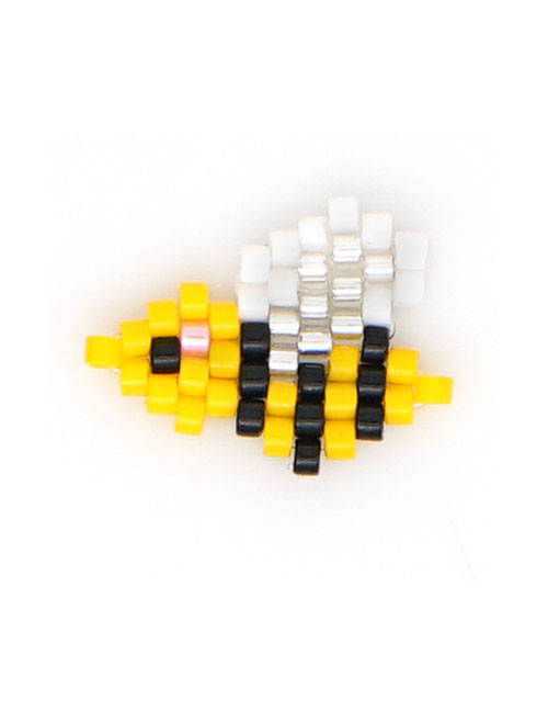 Fashion Yellow Insect Series Mizhu Woven Beaded Accessories