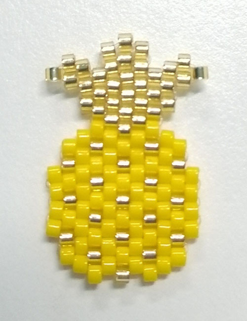 Fashion Yellow Pineapple Bead Woven Fruit Plant Flower Series Accessories