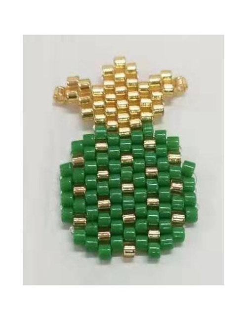 Fashion Green Pineapple Bead Woven Fruit Plant Flower Series Accessories