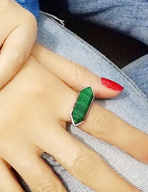 Fashion Green Alloy Stone Ring