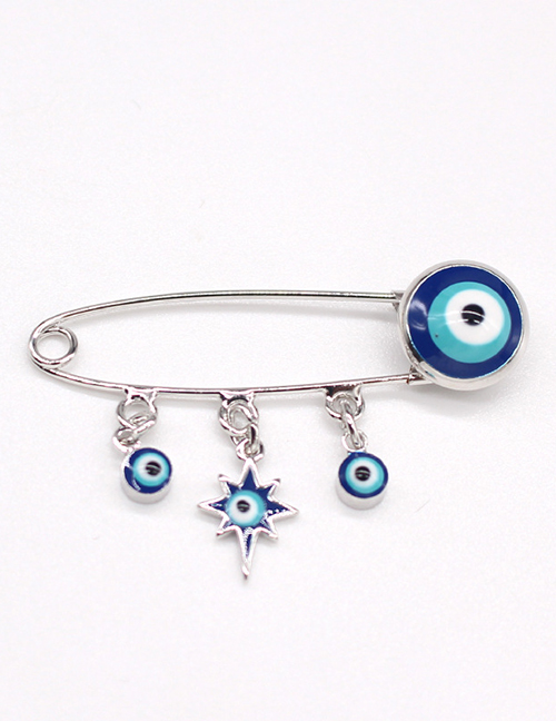 Fashion Awl silver Dripping round eye awl geometric alloy pin