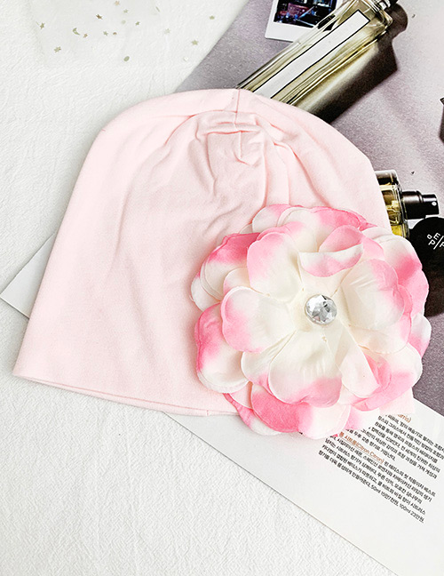 Fashion Light Pink Children's Fabric Flower Hat