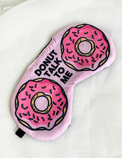 Fashion Pink Donut Letter Blindfold