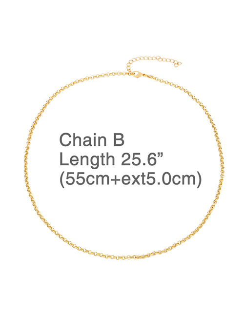 Fashion Chain (55 + 5) Alloy Hollow Chain Necklace