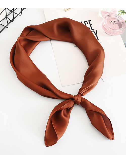 Fashion Caramel Color Multifunctional Use Of Silk Scarf And Shawl