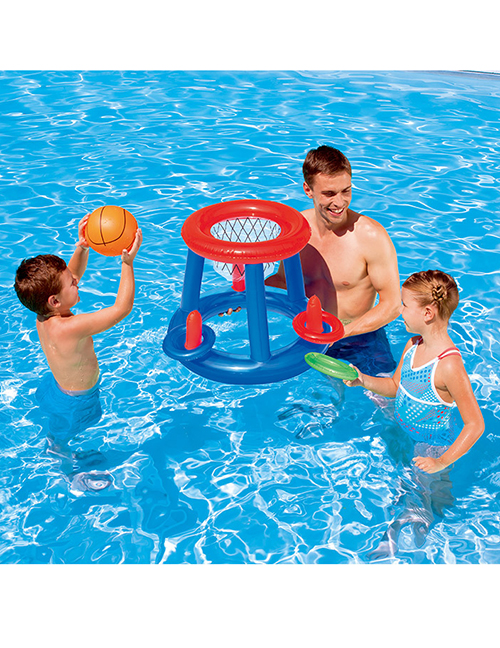Fashion Color Inflatable Water Play Pool Swimming Net Ball Shooting Toy