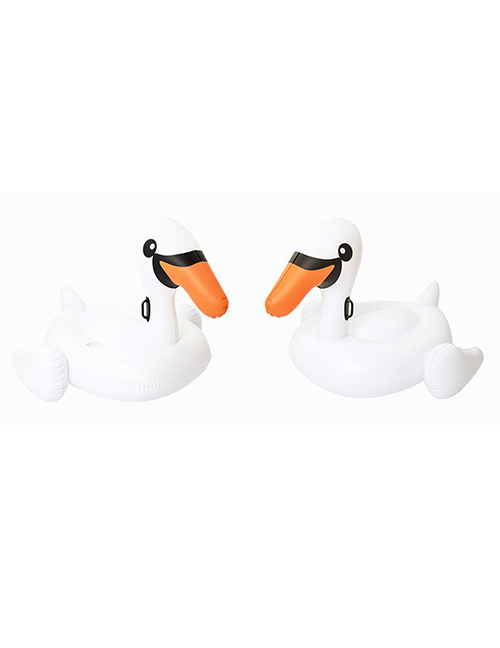 Fashion Big Swan Water Animal Inflatable Mount Toy Floating Bed