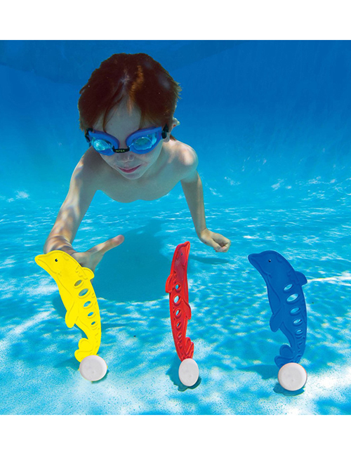 Fashion Set Of 3 Colors Three Sets Of Children Diving Dolphins Underwater Swimming Diving Buoys