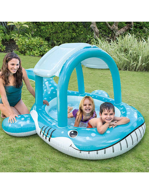 Fashion Separate Pool Whale Shade Inflatable Baby Swimming Pool