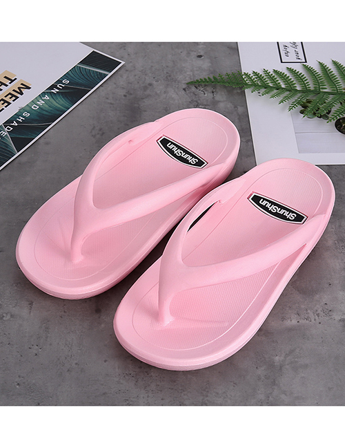 Fashion Pink Shake Bottom Non-slip Couple Flip-flops
