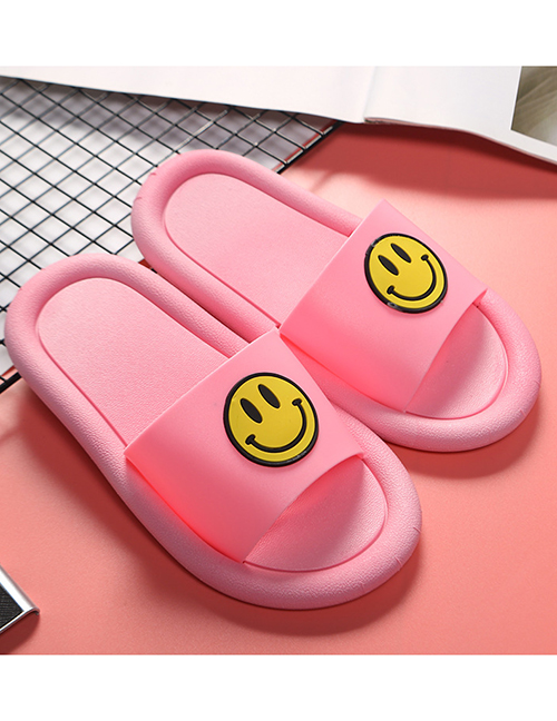 Fashion Pink Children's Sandals And Slippers With Soft Face And Smile