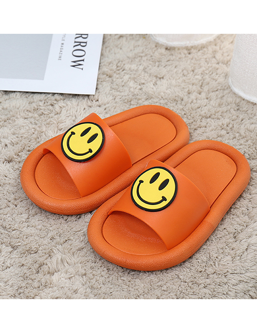 Fashion Caramel Coffee Children's Sandals And Slippers With Soft Face And Smile