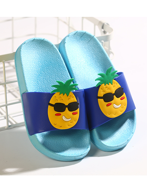 Fashion Music Pineapple Fruit Animal Contrast Color Soft Bottom Slippers