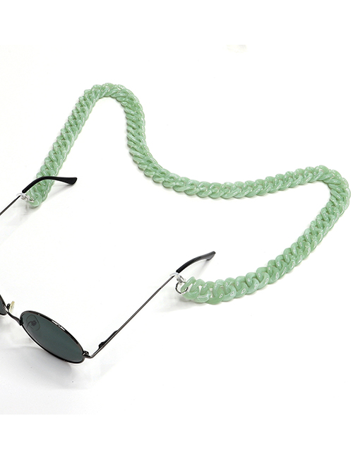 Fashion 6 Green Acrylic Chain Solid Color Glasses Chain