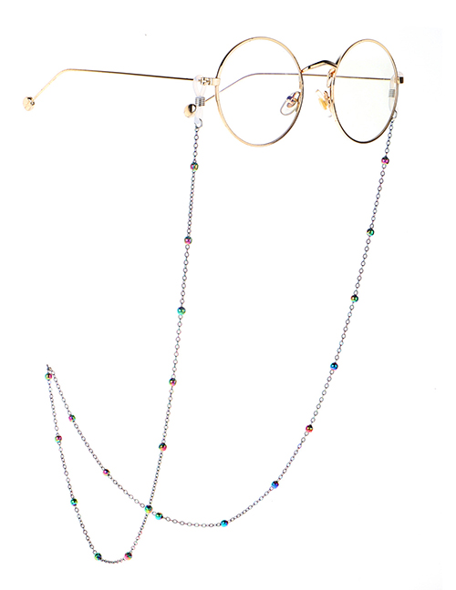 Fashion Color Multicolored Beads Sunglasses Chain
