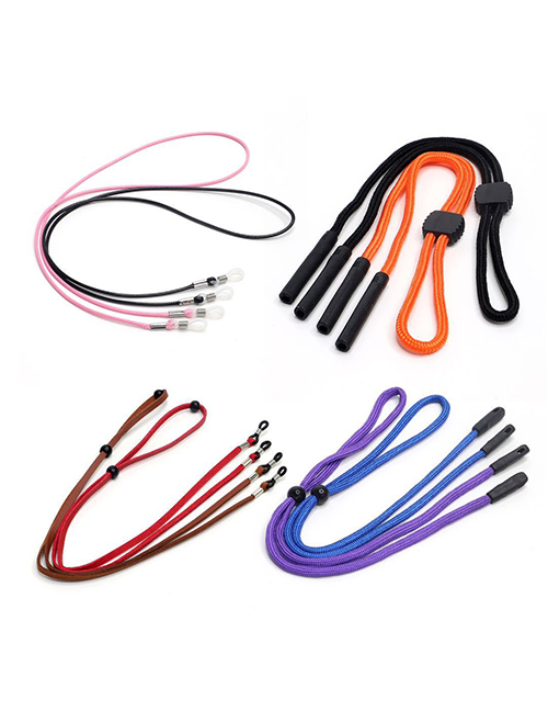 Fashion Set Of 8 Set Of Sports Wax Rope Anti-skid Glasses Chain(8 Pieces) (8 Pieces)