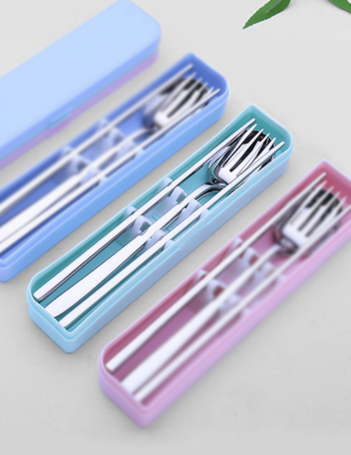 Fashion Green Stainless Steel Portable Cutlery Set
