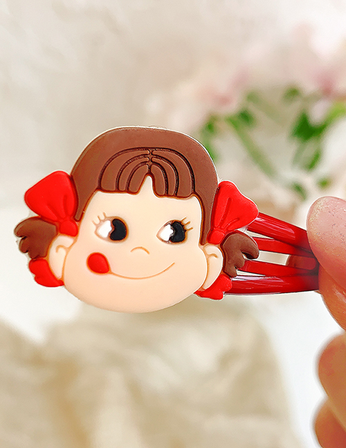 Fashion Little Girl Flower Animal Hit Color Alloy Rubber Children Hairpin