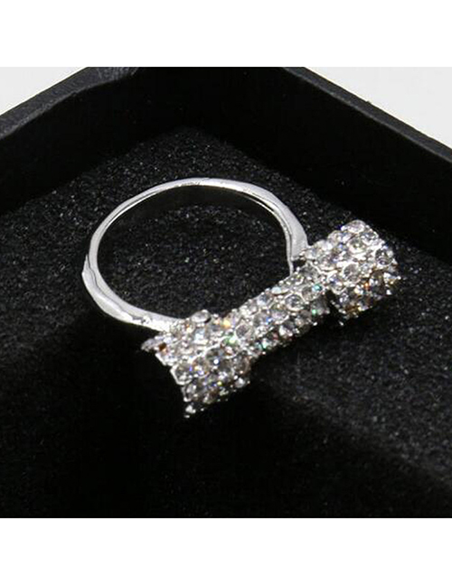 Fashion Ring Full Diamond Screw Opening Horseshoe Bracelet Necklace Ring