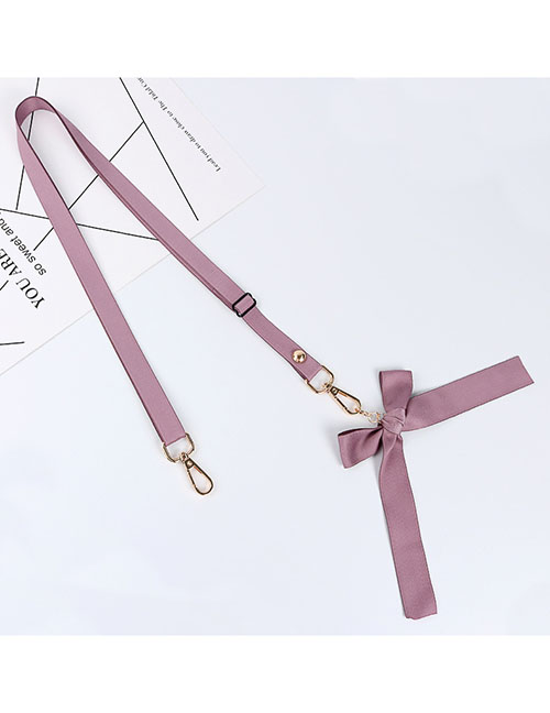 Fashion Pure Purple Bowknot Can Be Slinged Into One Integrated Backpack Type Wide Lanyard Strap
