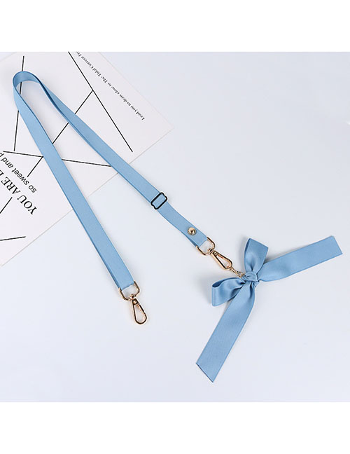 Fashion Pure Blue Bowknot Can Be Slinged Into One Integrated Backpack Type Wide Lanyard Strap
