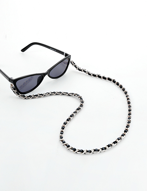 Fashion White K Geometric Single-layer Chain Handmade Flannel Winding Glasses Chain